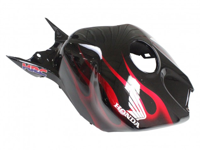 2006-2007 Honda CBR1000RR Motorcycle Fairings - Glossy Black Yellow Red Flame Canada