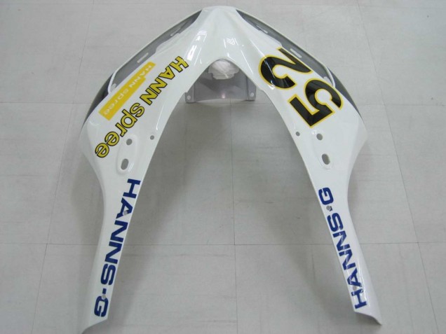 2006-2007 Honda CBR1000RR Motorcycle Fairings - White Green Glossy Black Hannspree 52 Canada