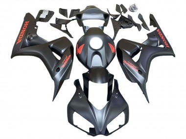 Wholesale 2006-2007 Honda CBR1000RR Motorcycle Fairings - Matte Black Red Decals Canada