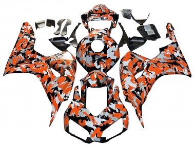 Wholesale 2006-2007 Honda CBR1000RR Motorcycle Fairings - Black Orange Silver Camouflage Canada