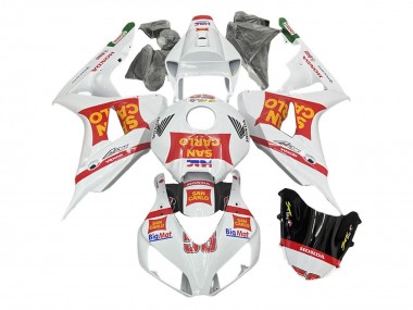 Wholesale 2006-2007 Honda CBR1000RR Motorcycle Fairings - White Red San Carlo Canada