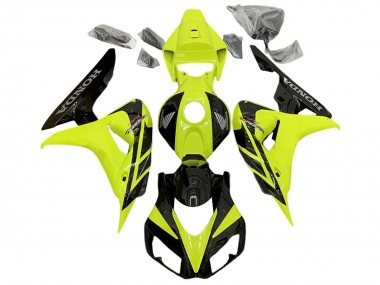 Wholesale 2006-2007 Honda CBR1000RR Motorcycle Fairings - Yellow Glossy Black Canada