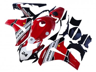 Wholesale 2008-2011 Honda CBR1000RR Motorcycle Fairings - White Red Glossy Black Racing 24 Canada