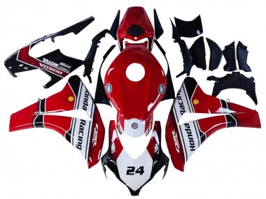 Wholesale 2008-2011 Honda CBR1000RR Motorcycle Fairings - White Red Glossy Black Racing 24 Canada