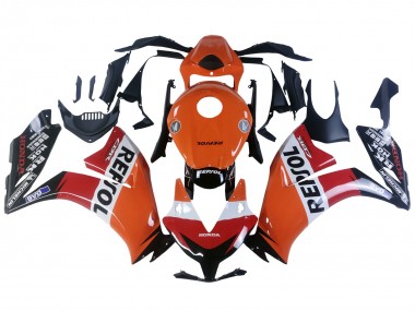 Wholesale 2012-2016 Honda CBR1000RR Motorcycle Fairings - Orange White Red Repsol Canada