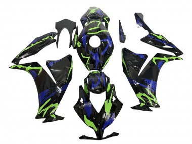 Wholesale 2012-2016 Honda CBR1000RR Motorcycle Fairings - Green Blue Glossy Black Canada