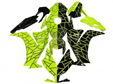 Wholesale 2012-2016 Honda CBR1000RR Motorcycle Fairings - Fluorescent Green Glossy Black Canada
