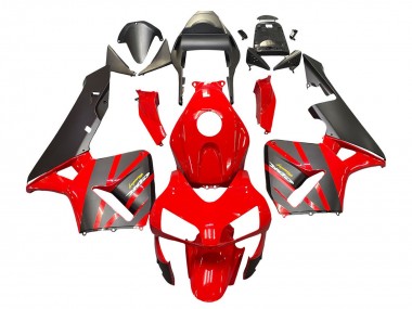 Wholesale 2003-2004 Honda CBR600RR Motorcycle Fairings - Red Matte Black Racing Canada