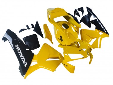 Wholesale 2003-2004 Honda CBR600RR Motorcycle Fairings - Yellow Glossy Black Canada