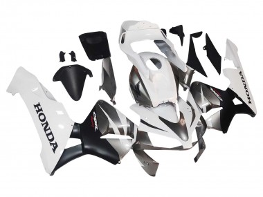 Wholesale 2003-2004 Honda CBR600RR Motorcycle Fairings - White Matte Black Racing Canada