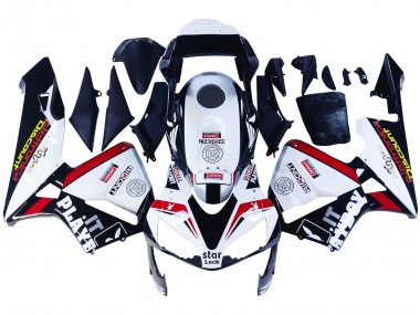 Wholesale 2003-2004 Honda CBR600RR Motorcycle Fairings - White Red Glossy Black DENSO Rimont Canada