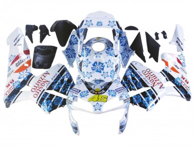 Wholesale 2003-2004 Honda CBR600RR Motorcycle Fairings - White Blue Red Nastro Azzurro 46 Canada