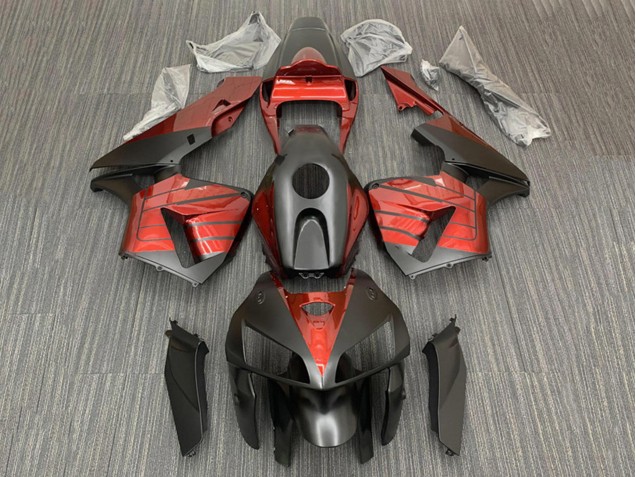2005-2006 Honda CBR600RR Motorcycle Fairings - Black Red Canada