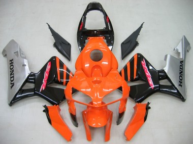 Wholesale 2005-2006 Honda CBR600RR Motorcycle Fairings - Orange Black Silver Canada