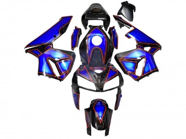 Wholesale 2005-2006 Honda CBR600RR Motorcycle Fairings - Blue Black with Red Line Canada