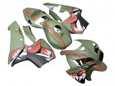 Wholesale 2005-2006 Honda CBR600RR Motorcycle Fairings - Green Red Shark Canada