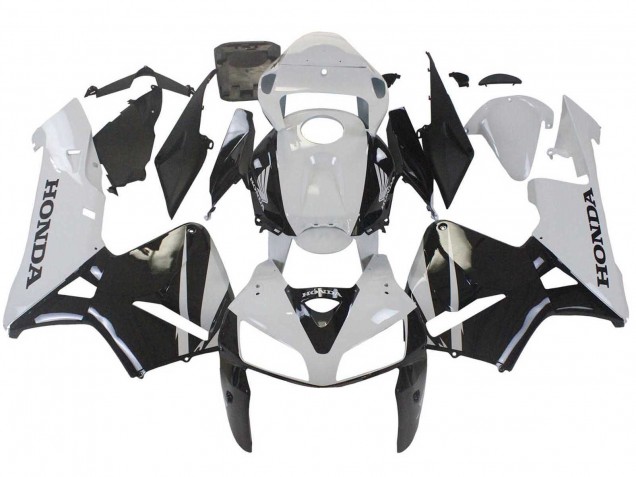 2005-2006 Honda CBR600RR Motorcycle Fairing - White Black Canada
