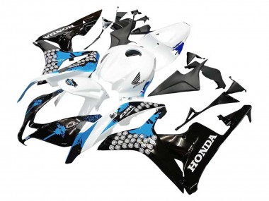 Wholesale 2007-2008 Honda CBR600RR Motorcycle Fairings - White Light Blue Glossy Black Canada