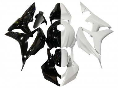 Wholesale 2007-2008 Honda CBR600RR Motorcycle Fairings - White Glossy Black Split Canada