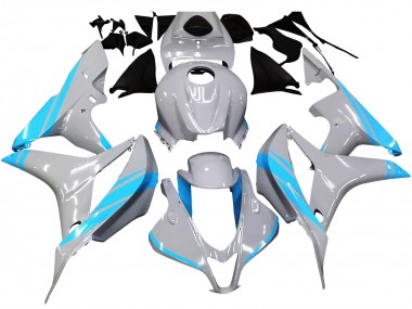 Wholesale 2007-2008 Honda CBR600RR Motorcycle Fairings - Glossy Grey Light Blue Canada