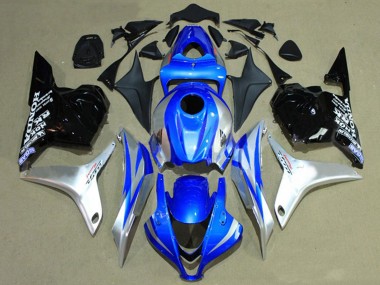 Wholesale 2009-2012 Honda CBR600RR Motorcycle Fairings - Silver Blue Glossy Black Racing Canada