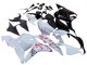 2009-2012 Honda CBR600RR Motorcycle Fairings - White Cherry Blossom Glossy Black Canada