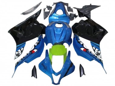 Wholesale 2009-2012 Honda CBR600RR Motorcycle Fairings - Blue Green Glossy Black Shark Canada