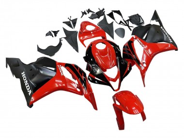 Wholesale 2009-2012 Honda CBR600RR Motorcycle Fairings - Red Glossy Black Matte Black Stripe Canada