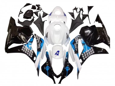Wholesale 2009-2012 Honda CBR600RR Motorcycle Fairings Kit - White Blue Glossy Black Canada