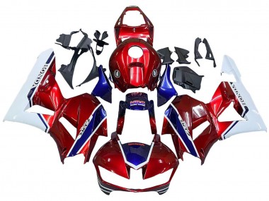 Wholesale 2013-2023 Honda CBR600RR Motorcycle Fairings - White Red Blue HRC Canada