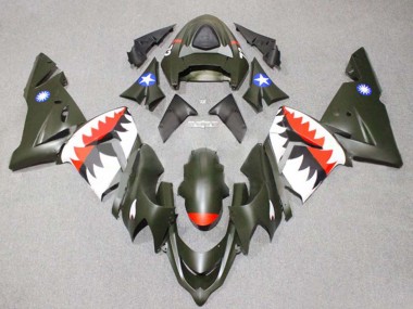 Wholesale 2004-2005 Kawasaki ZX10R Motorcycle Fairings - Silver Black Ninja Canada