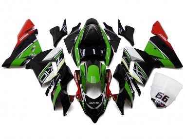 Wholesale 2004-2005 Kawasaki ZX10R Motorcycle Fairings - White Black Green Elf Canada
