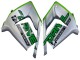 2004-2005 Kawasaki ZX10R Motorcycle Fairings - Green Silver Black 69 Canada