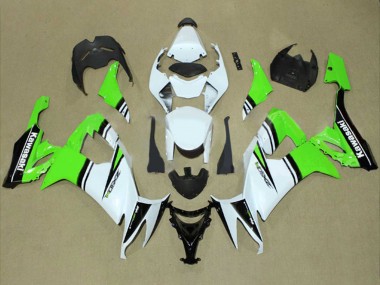 Wholesale 2008-2010 Kawasaki ZX10R Motorcycle Fairings - White Green Black Canada