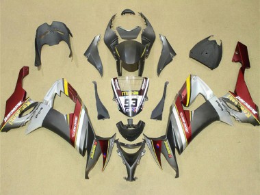 Wholesale 2008-2010 Kawasaki ZX10R Motorcycle Fairings - Silver Grey Yellow Red Canada