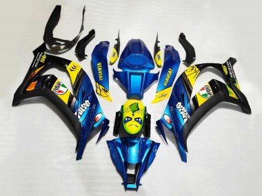 Wholesale 2008-2010 Kawasaki ZX10R Motorcycle Fairings - Blue Yellow Black Shark Canada