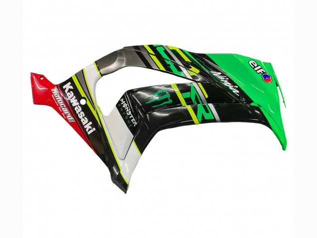 2011-2015 Kawasaki ZX10R Motorcycle Fairings - Green Yellow Black White Elf Monster Canada