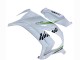 2011-2015 Kawasaki ZX10R Motorcycle Fairings - White Green Stripe Black Ninja Canada