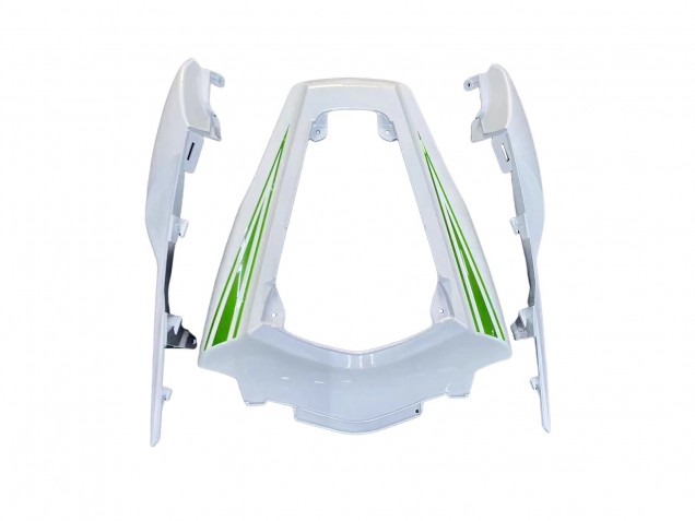 2011-2015 Kawasaki ZX10R Motorcycle Fairings - White Green Stripe Black Ninja Canada