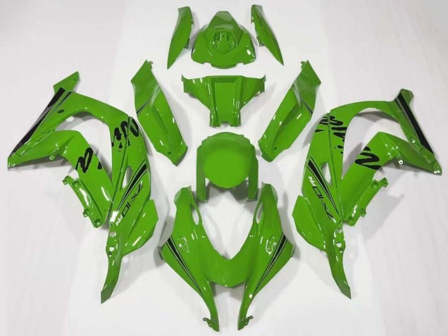 2016-2020 Kawasaki ZX10R Motorcycle Fairing - Green Black Canada