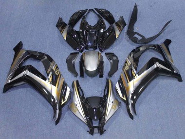 Wholesale 2016-2020 Kawasaki ZX10R Motorcycle Fairings - Glossy Black Silver Gold 93 Canada