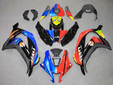 Wholesale 2016-2020 Kawasaki ZX10R Motorcycle Fairings - Blue Red Yellow Black Shark Canada