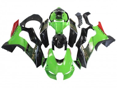 Wholesale 2021-2025 Kawasaki ZX10R Motorcycle Fairing - Green Black Red Honeycomb Canada