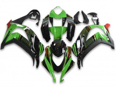 Wholesale 2021-2025 Kawasaki ZX10R Motorcycle Fairings - Green Black Red Honeycomb Canada