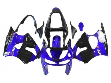 Wholesale 1998-1999 Kawasaki ZX6R Motorcycle Fairings - Blue Glossy Black Elf Bridgestone Canada