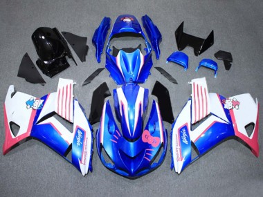 Wholesale 2006-2011 Kawasaki ZX14R ZZR1400 Motorcycle Fairings - Blue White Pink Canada