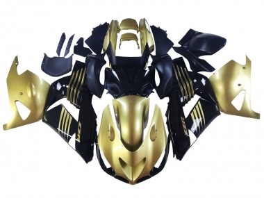 Wholesale 2006-2011 Kawasaki ZX14R ZZR1400 Motorcycle Fairings - Gold Black Canada