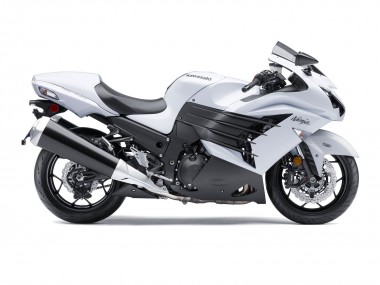 Wholesale 2012-2024 Kawasaki ZX14R ZZR1400 Motorcycle Fairings - White Matte Black Canada