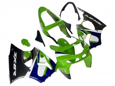 Wholesale 1998-1999 Kawasaki ZX6R Motorcycle Fairings - Green White Blue Silver Glossy Black Canada