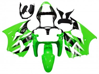 Wholesale 2000-2002 Kawasaki ZX6R Motorcycle Fairings - Green White Black Canada